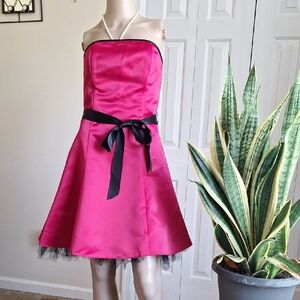 Gorgeous Raspberry Pink Cocktail Dress, Size Small